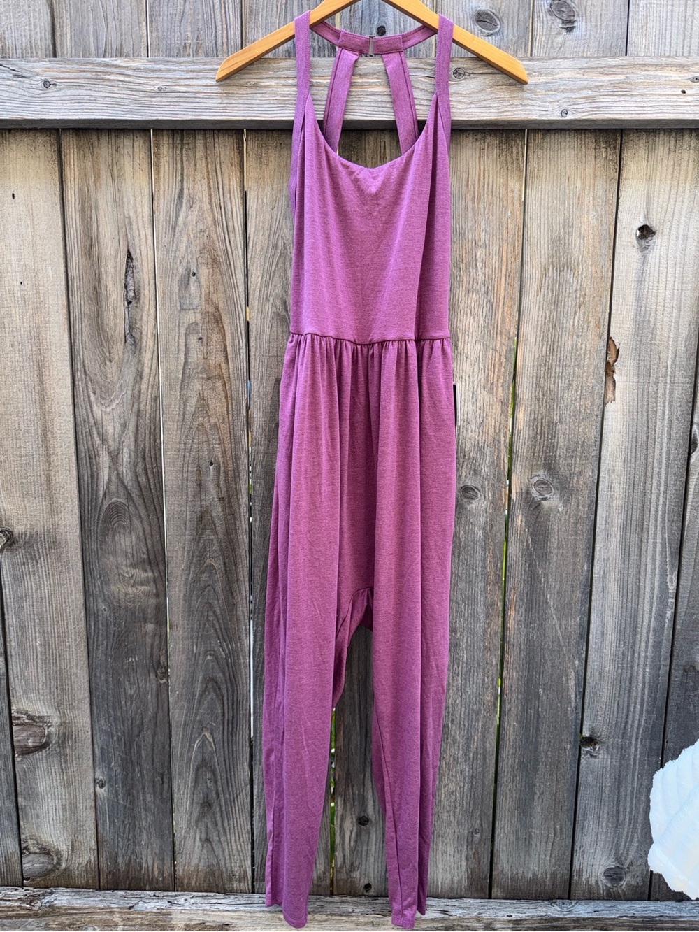 Halara U Neck Harem Casual Jumpsuit with Pockets-Easy Peezy Edition DD-F Cups L